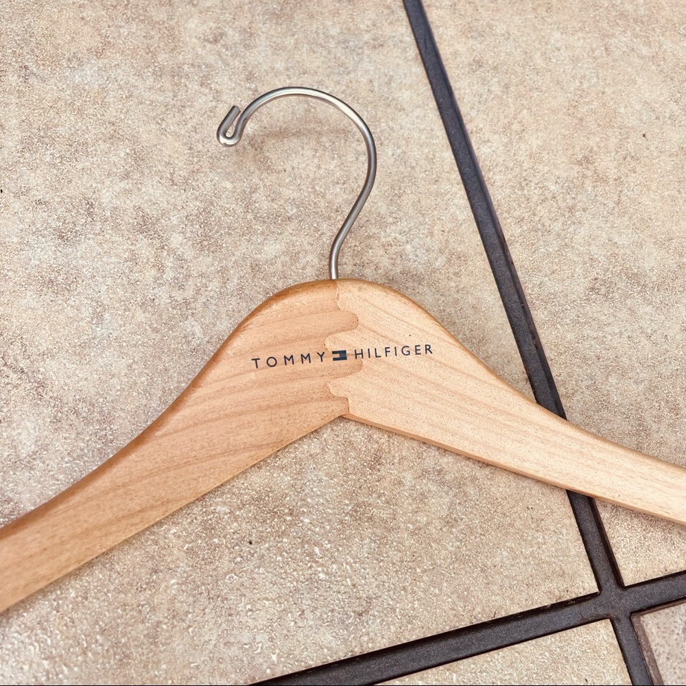 Tommy Hilfiger Wooden Hanger Vintage
